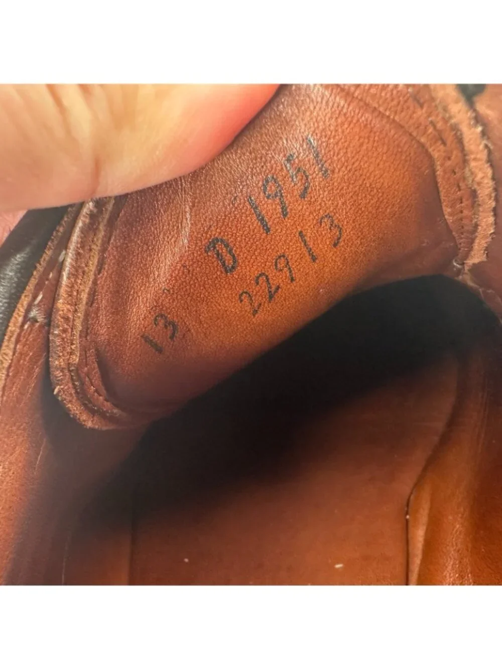 Allen Edmonds Wilbert Men Size 13D Brown Leather Moc Toe Derby Dress Shoes